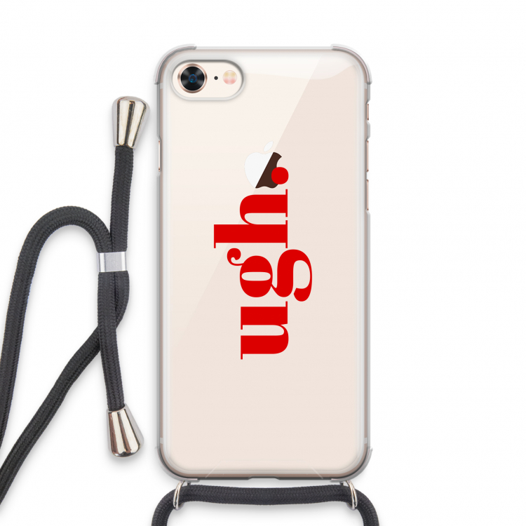Ugh: iPhone 7 Transparant Hoesje met koord