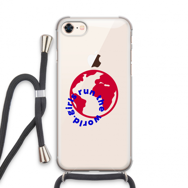 Run The World: iPhone 7 Transparant Hoesje met koord