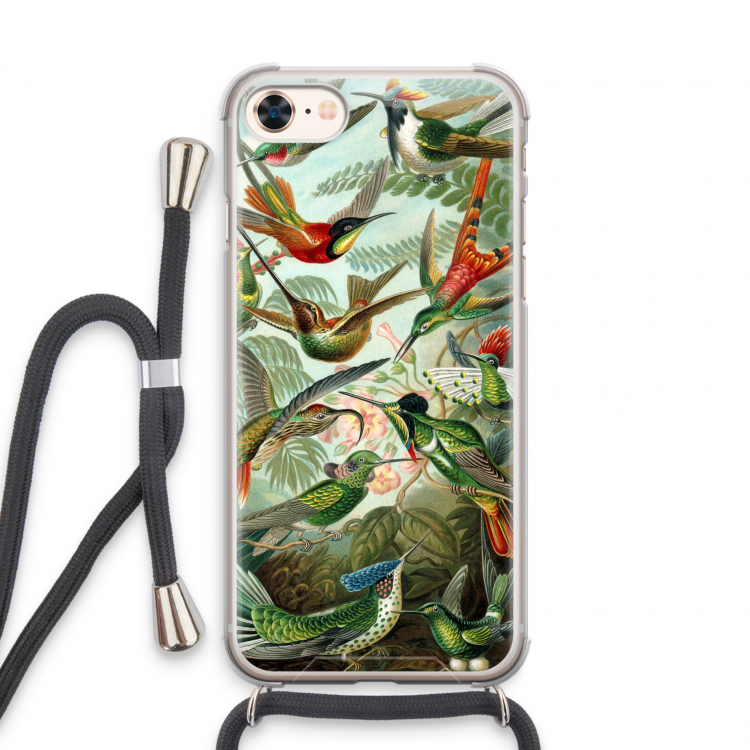 Haeckel Trochilidae: iPhone 7 Transparant Hoesje met koord