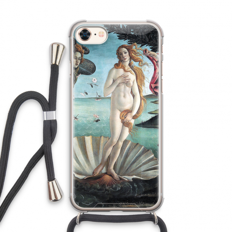 Birth Of Venus: iPhone 7 Transparant Hoesje met koord