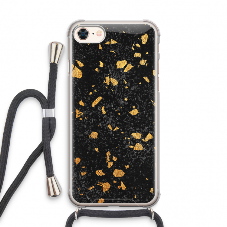 Terrazzo N°7: iPhone 7 Transparant Hoesje met koord