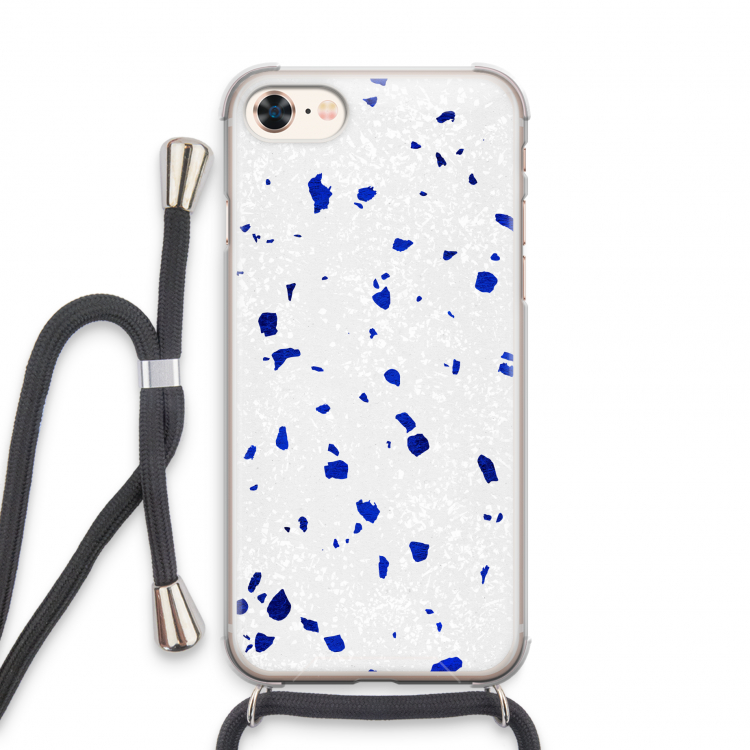 Terrazzo N°5: iPhone 7 Transparant Hoesje met koord