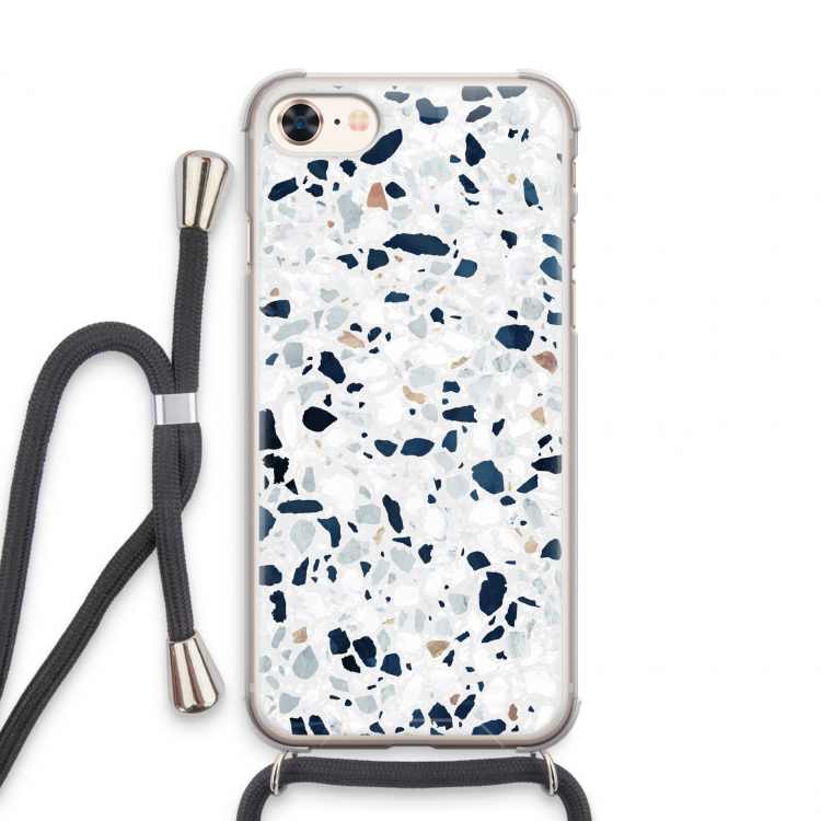 Terrazzo N°1: iPhone 7 Transparant Hoesje met koord