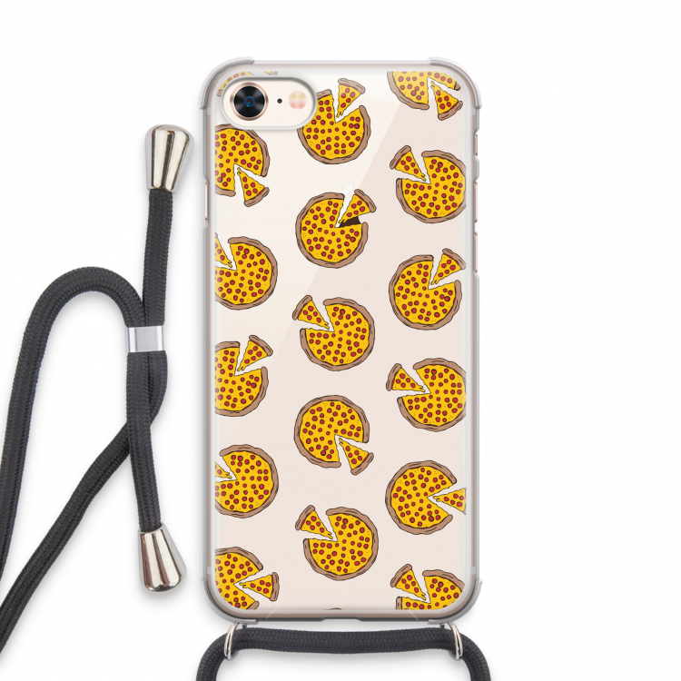 You Had Me At Pizza: iPhone 7 Transparant Hoesje met koord