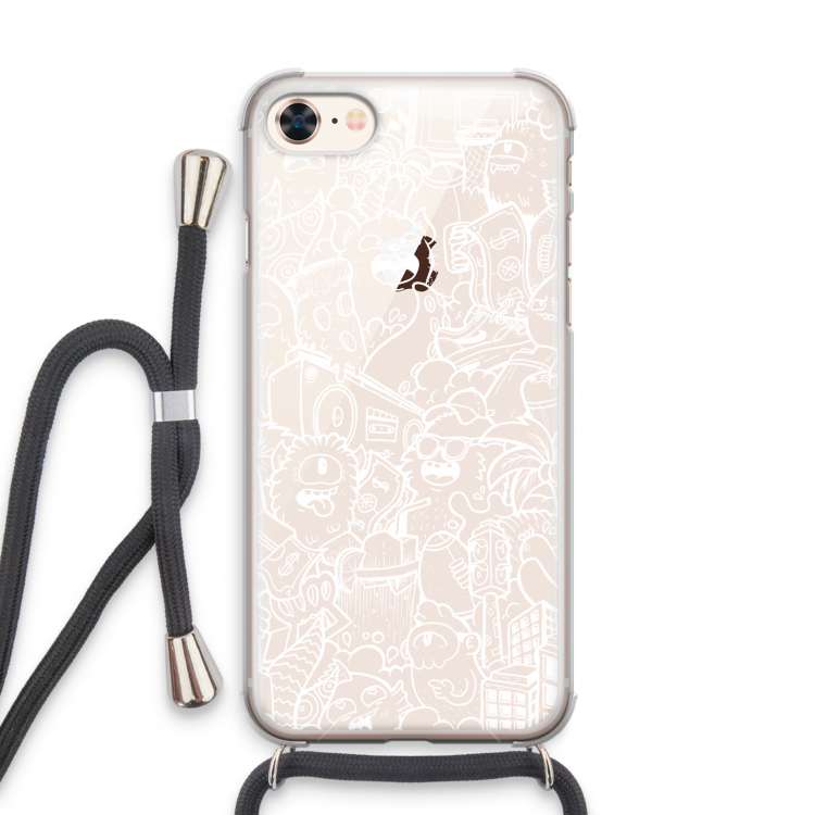 Vexx City #2: iPhone 7 Transparant Hoesje met koord