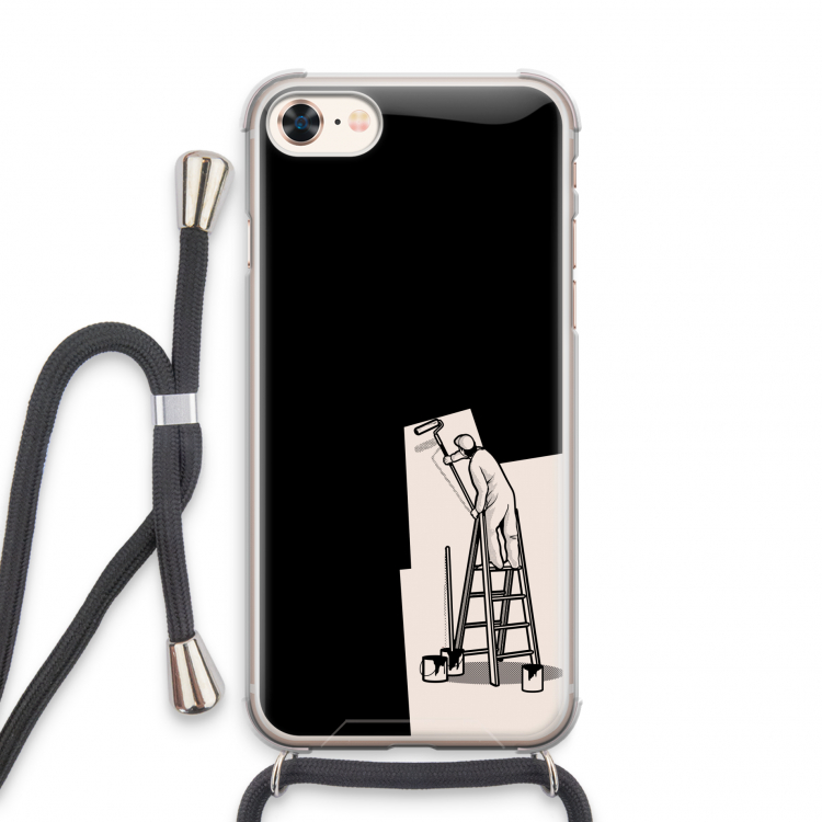 Musketon Painter: iPhone 7 Transparant Hoesje met koord
