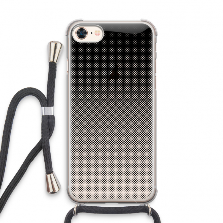 Musketon Halftone: iPhone 7 Transparant Hoesje met koord