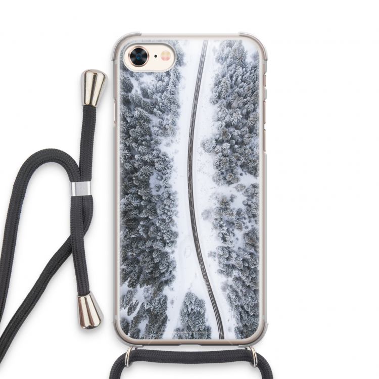 Snøfall: iPhone 7 Transparant Hoesje met koord