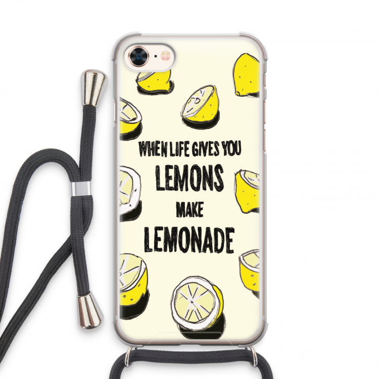 Lemonade: iPhone 7 Transparant Hoesje met koord