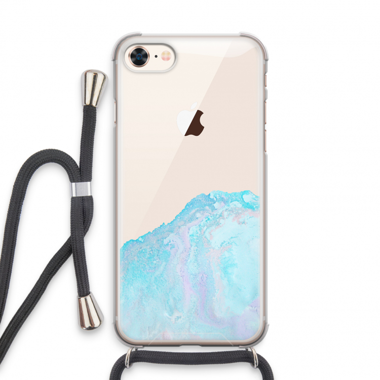 Fantasie pastel: iPhone 7 Transparant Hoesje met koord