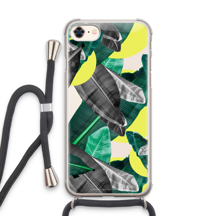 Fantasie jungle: iPhone 7 Transparant Hoesje met koord