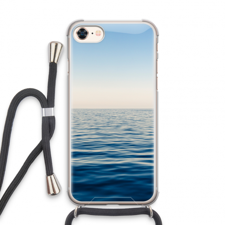 Water horizon: iPhone 7 Transparant Hoesje met koord