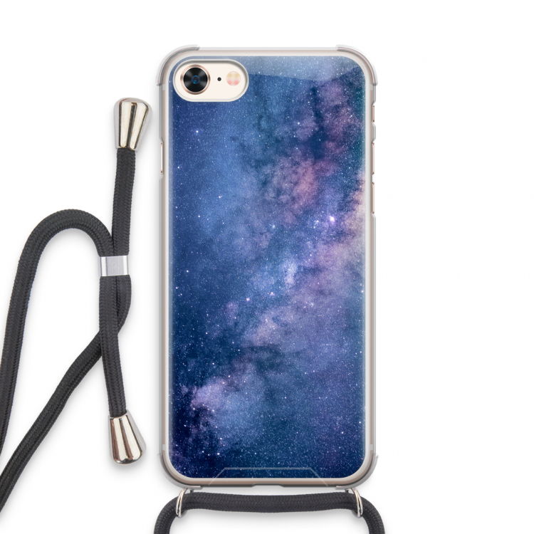 Nebula: iPhone 7 Transparant Hoesje met koord