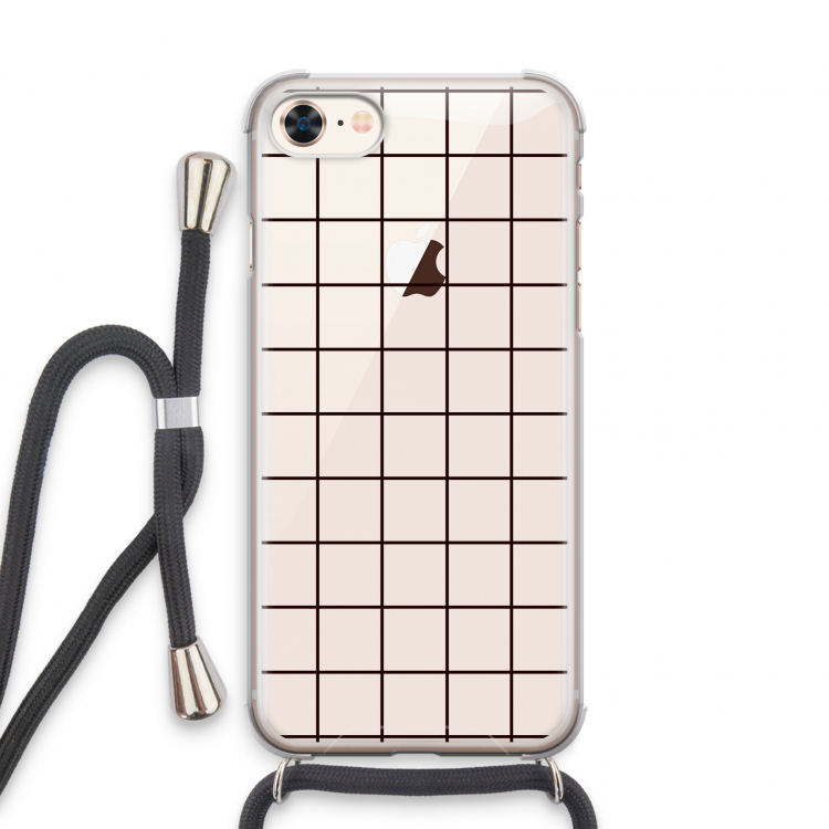 Rooster: iPhone 7 Transparant Hoesje met koord