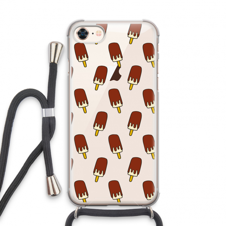 Yummy: iPhone 7 Transparant Hoesje met koord