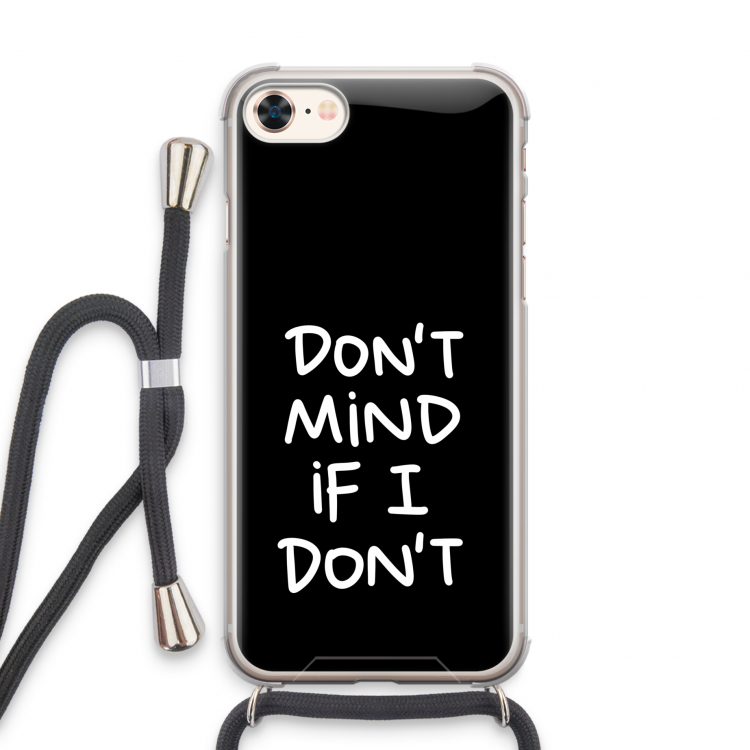 Don't Mind: iPhone 7 Transparant Hoesje met koord