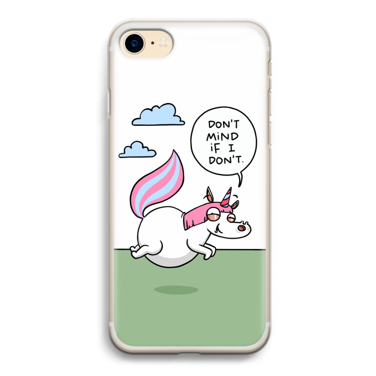 Unicorn: iPhone 7 Transparant Hoesje