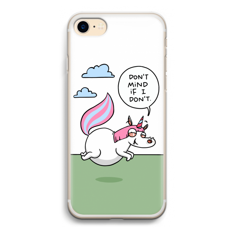 Unicorn: iPhone 7 Transparant Hoesje