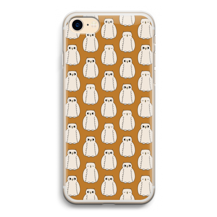 Uilen: iPhone 7 Transparant Hoesje
