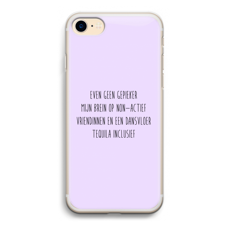 Tequila: iPhone 7 Transparant Hoesje