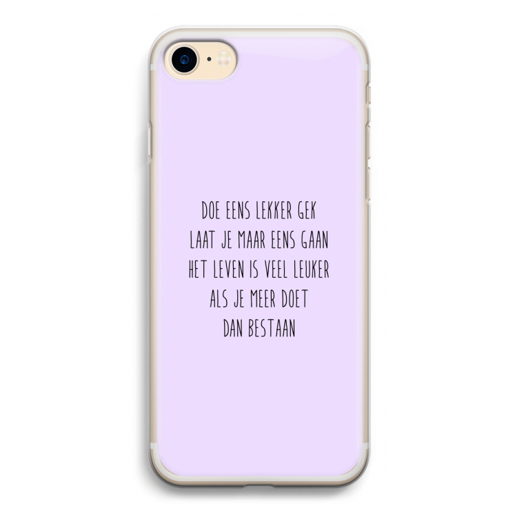 Gek: iPhone 7 Transparant Hoesje