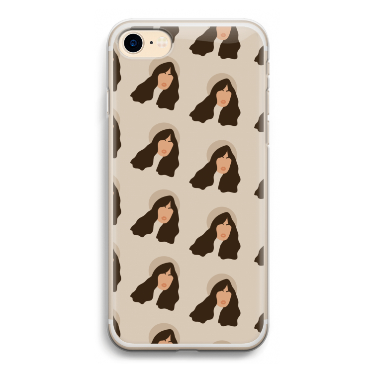 Bonjour mon amour: iPhone 7 Transparant Hoesje