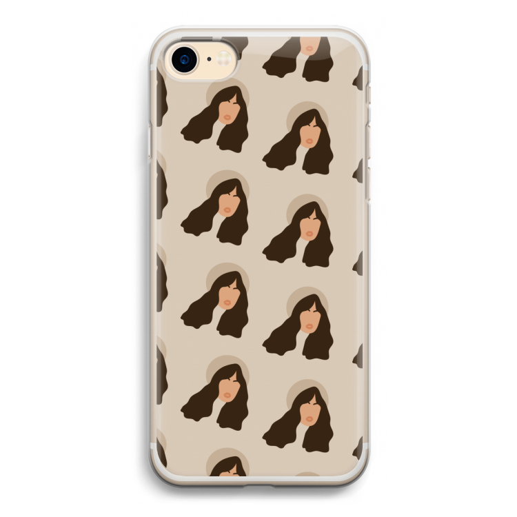 Bonjour mon amour: iPhone 7 Transparant Hoesje