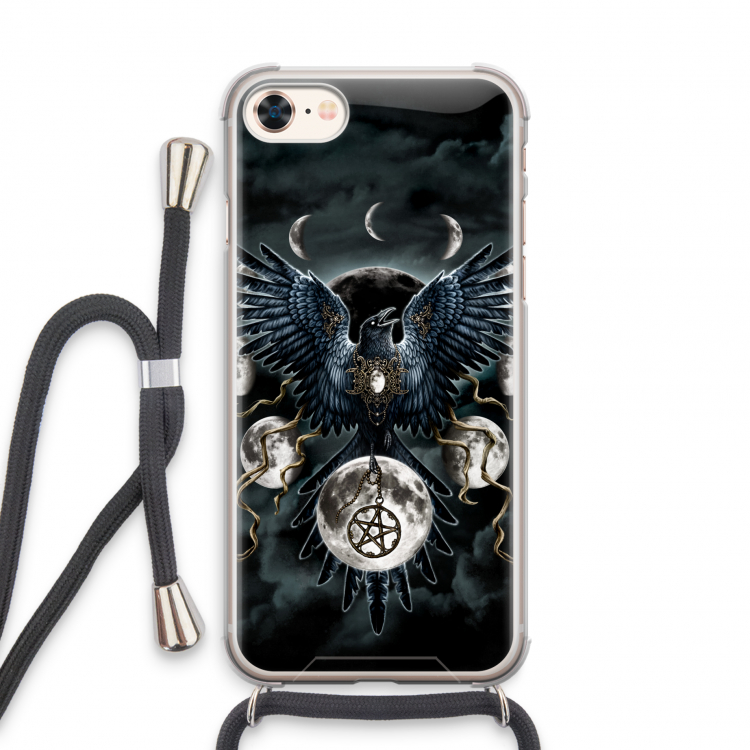 Sinister Wings: iPhone 7 Transparant Hoesje met koord