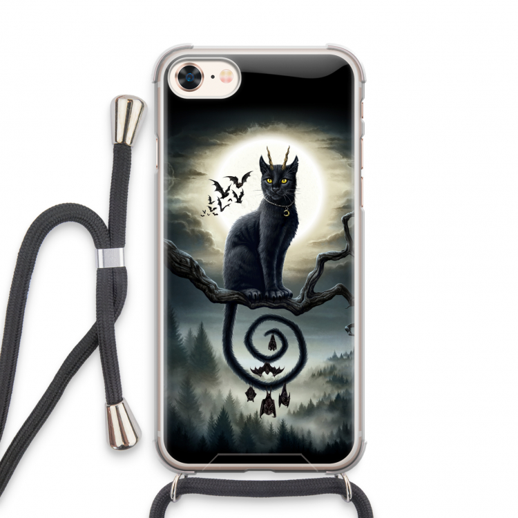 Moonlight Companions: iPhone 7 Transparant Hoesje met koord