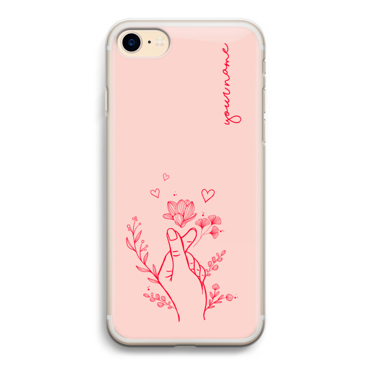 Giving Flowers: iPhone 7 Transparant Hoesje
