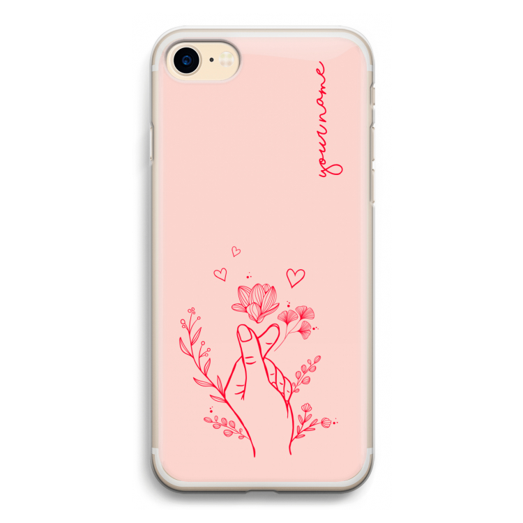 Giving Flowers: iPhone 7 Transparant Hoesje