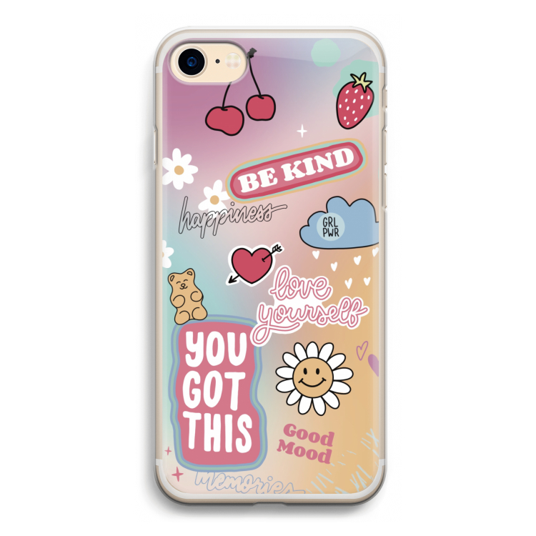 Positivity: iPhone 7 Transparant Hoesje