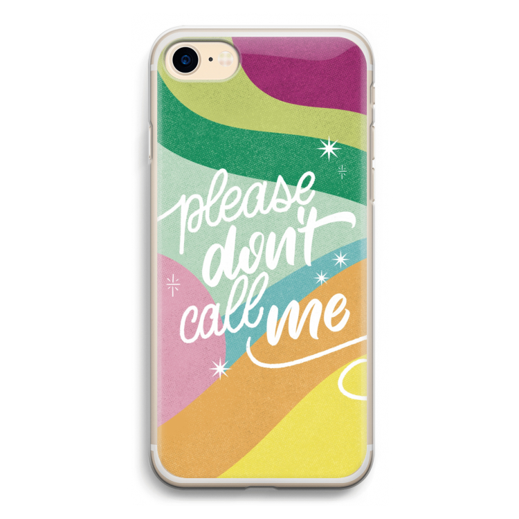 Don't call: iPhone 7 Transparant Hoesje