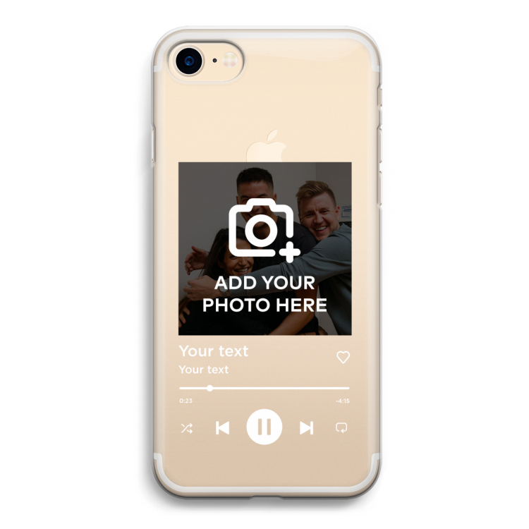 Music Player: iPhone 7 Transparant Hoesje