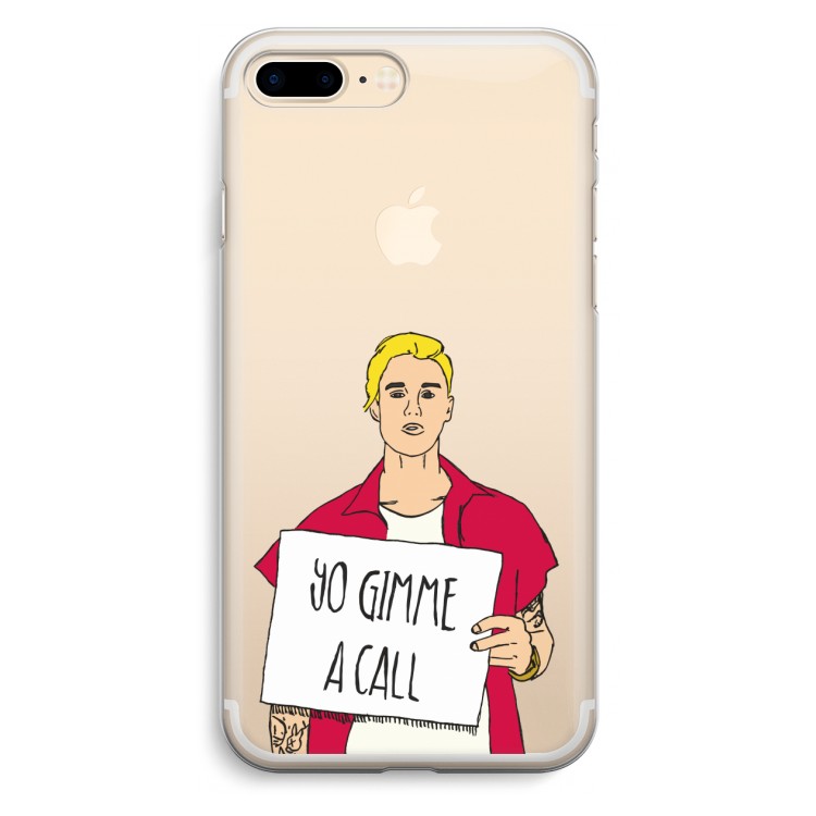 Gimme a call: iPhone 7 Plus Transparant Hoesje