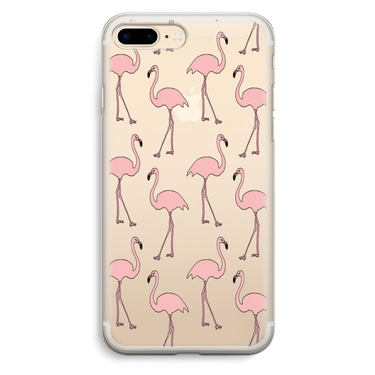 Anything Flamingoes: iPhone 7 Plus Transparant Hoesje