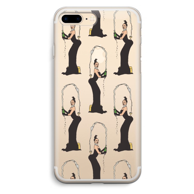 Pop Some Kim: iPhone 7 Plus Transparant Hoesje