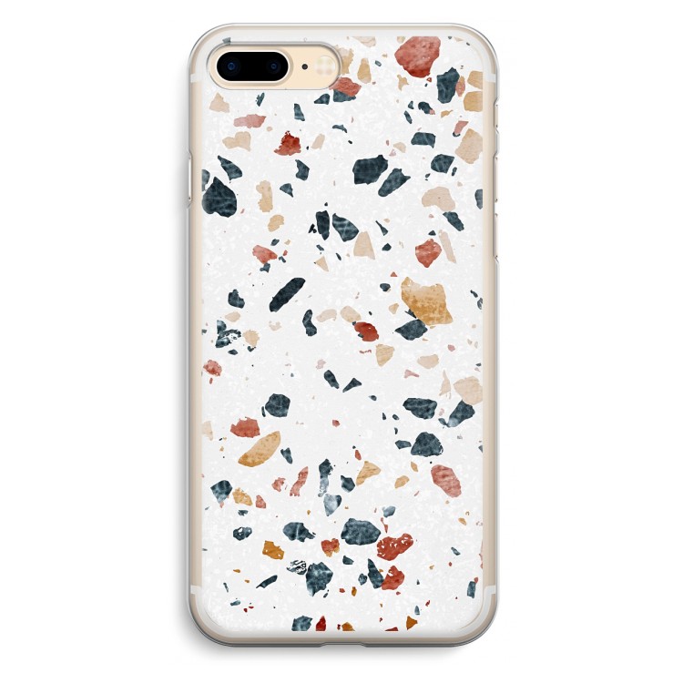 Terrazzo N°4: iPhone 7 Plus Transparant Hoesje
