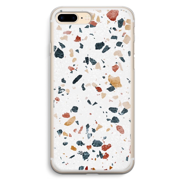Terrazzo N°4: iPhone 7 Plus Transparant Hoesje