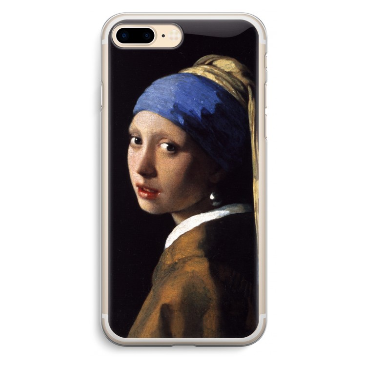 The Pearl Earring: iPhone 7 Plus Transparant Hoesje
