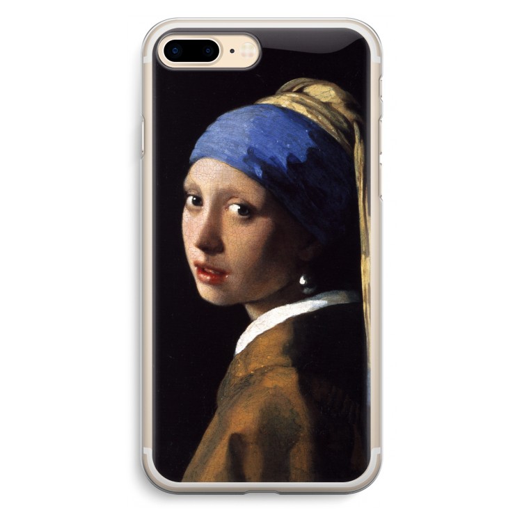 The Pearl Earring: iPhone 7 Plus Transparant Hoesje