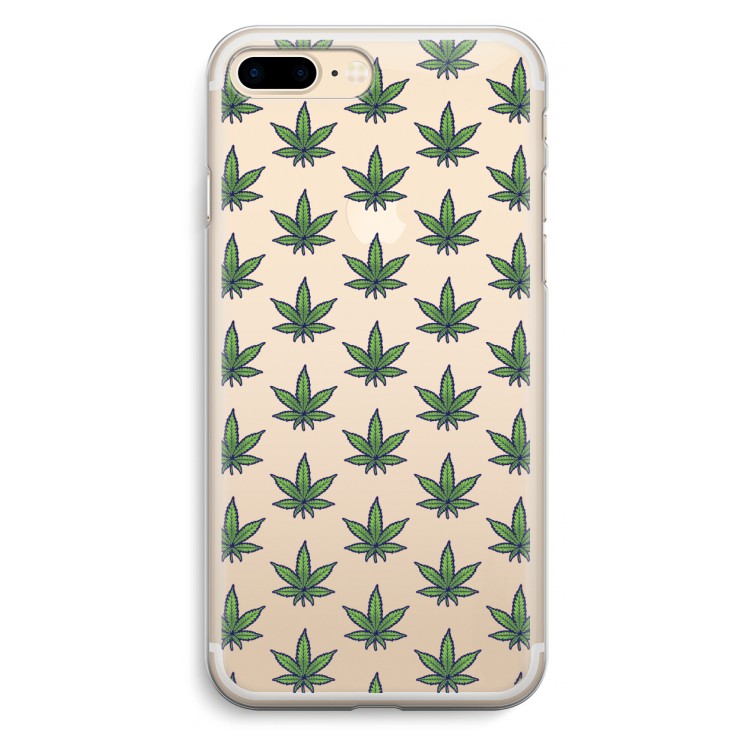 Weed: iPhone 7 Plus Transparant Hoesje
