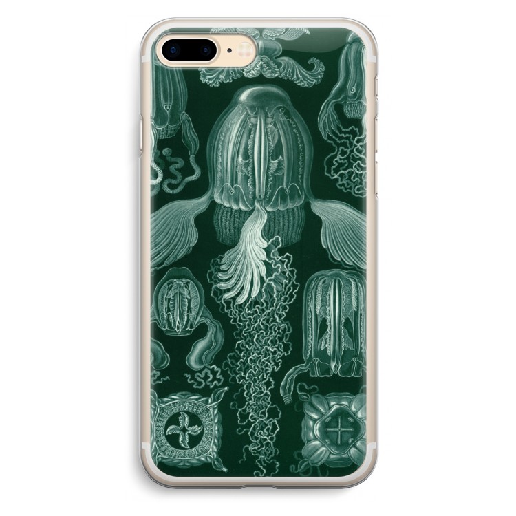 Haeckel Cubomedusae: iPhone 7 Plus Transparant Hoesje