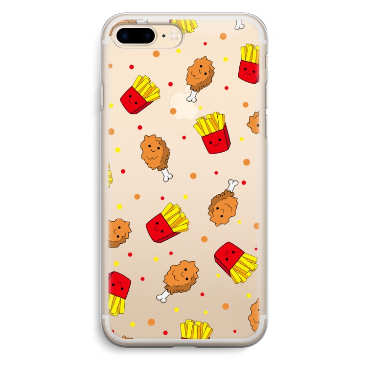Chicken 'n Fries: iPhone 7 Plus Transparant Hoesje