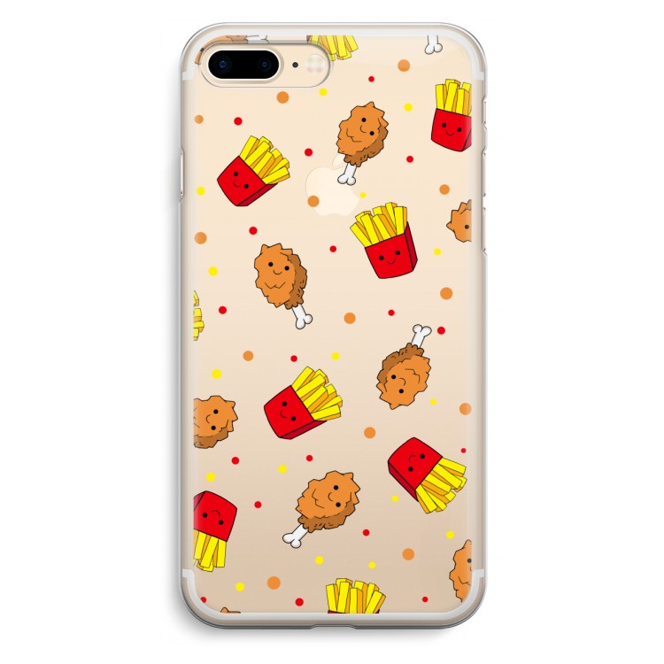Chicken 'n Fries: iPhone 7 Plus Transparant Hoesje