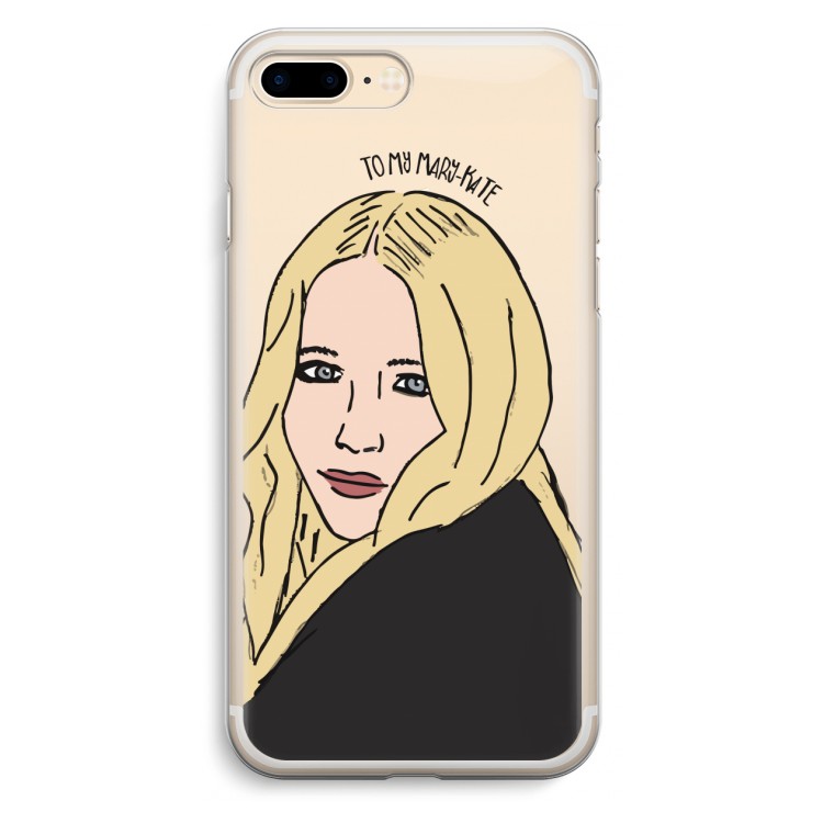 Mary Kate: iPhone 7 Plus Transparant Hoesje