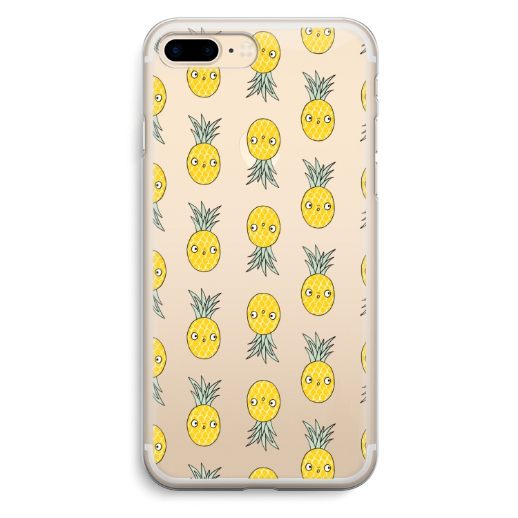 Ananas: iPhone 7 Plus Transparant Hoesje