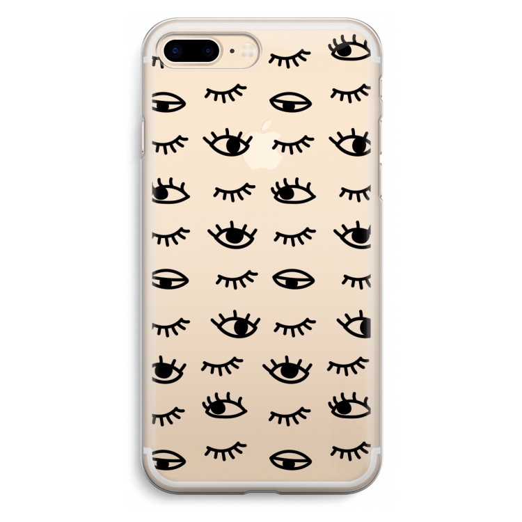 Eye pattern #2: iPhone 7 Plus Transparant Hoesje