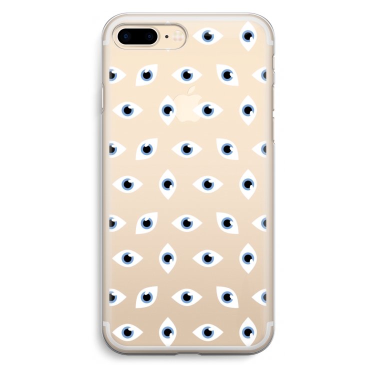 Eyes pattern: iPhone 7 Plus Transparant Hoesje