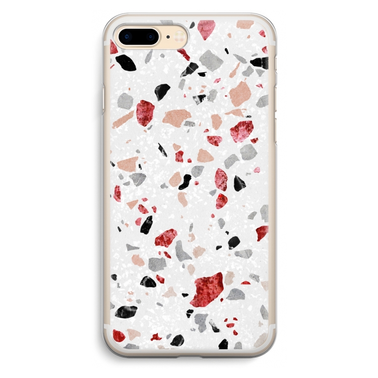 Terrazzo N°12: iPhone 7 Plus Transparant Hoesje
